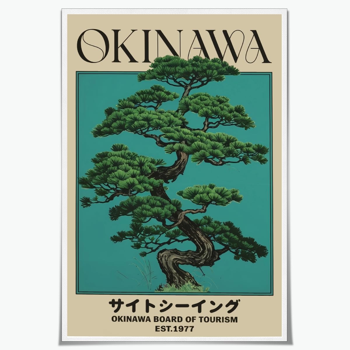 Amazon.com: Retro Okinawa Sightseeing Travel Poster Japanese